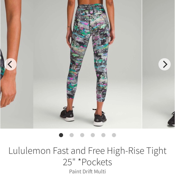 Fast and free high-rise with pockets size 6, 25 “ inseam. Paint Drift Multi - Picture 1 of 3